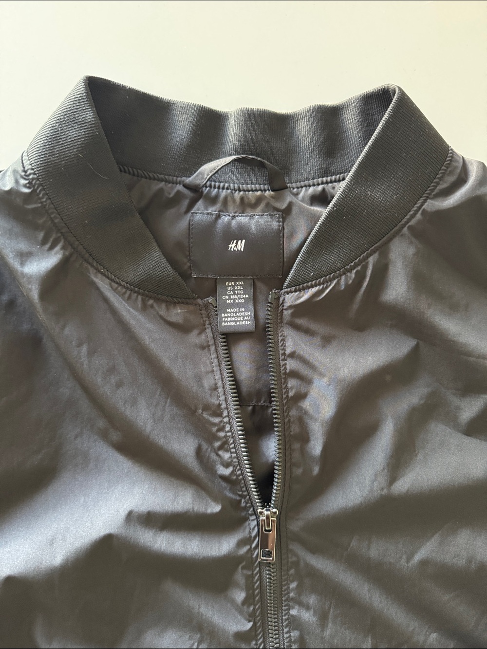 H&M Black Men's Lightweight Bomber Jacket - Picture 2 of 7